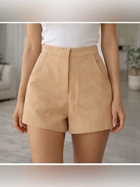 NWT Amanda Uprichard High Waist Shorts Size M